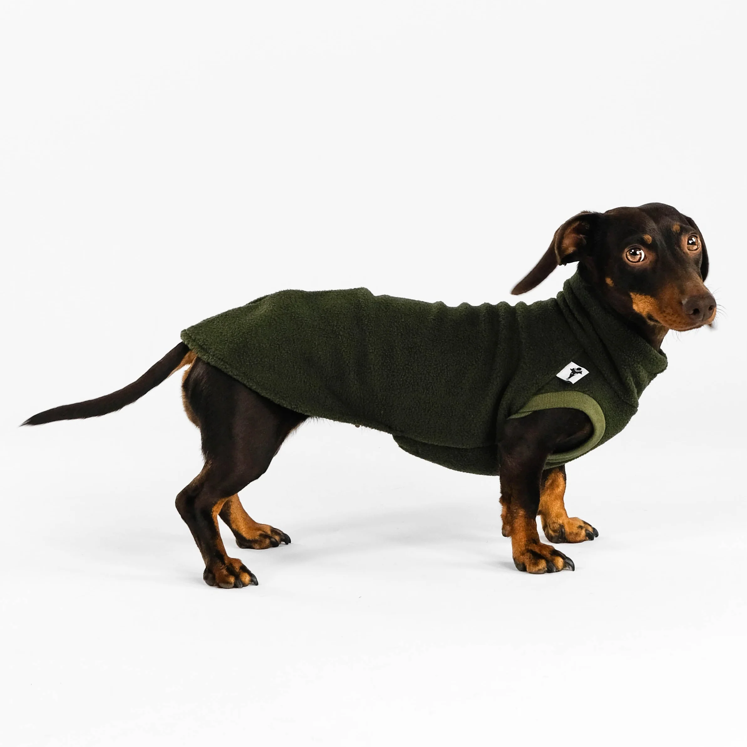 FLEECE SHIRT Dackel Dark Olive - Image 5