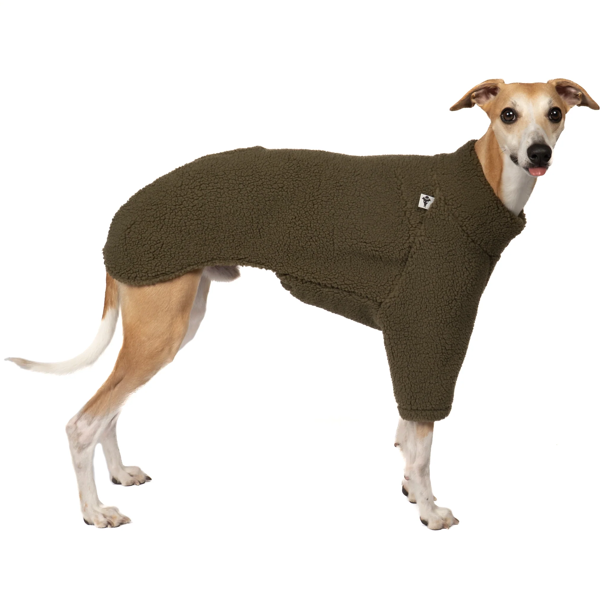 TEDDY PULLOVER Windhund Dark Olive - Image 4