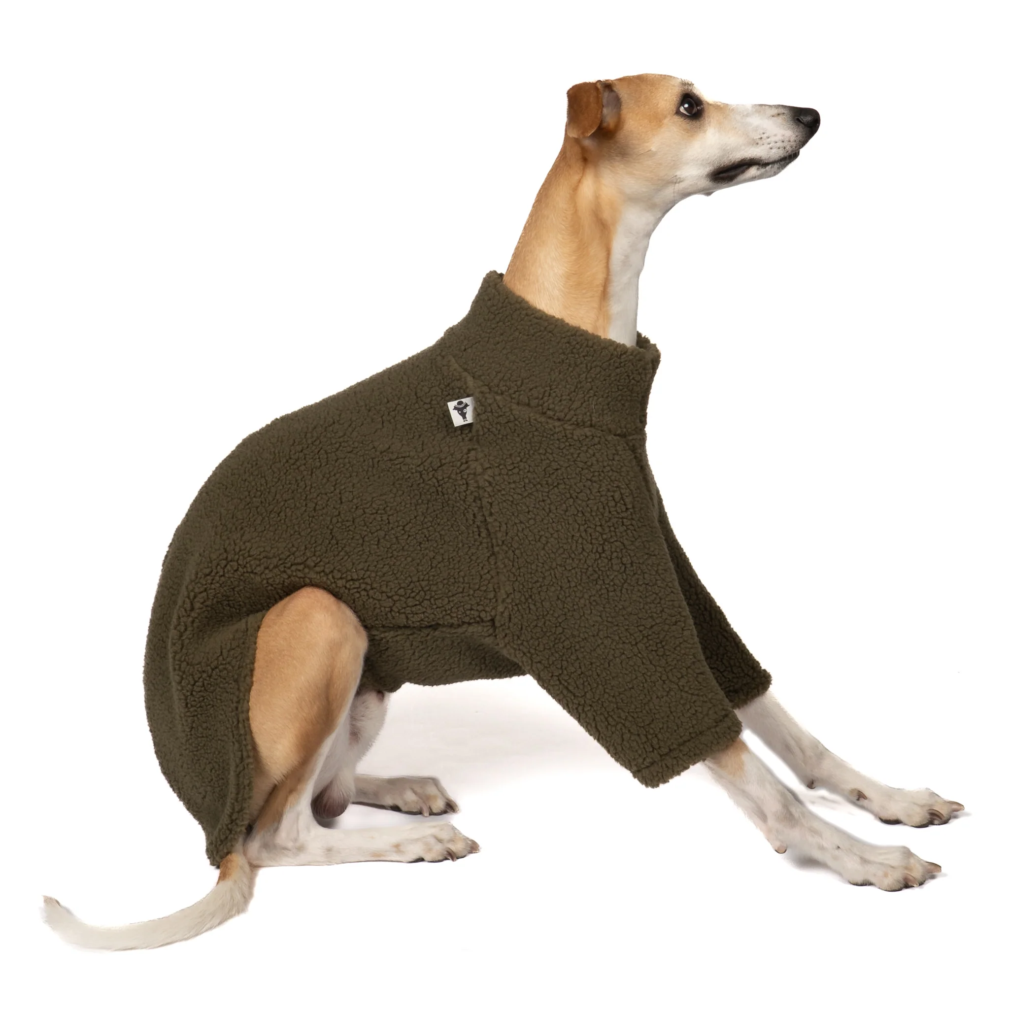 TEDDY PULLOVER Windhund Dark Olive - Image 5